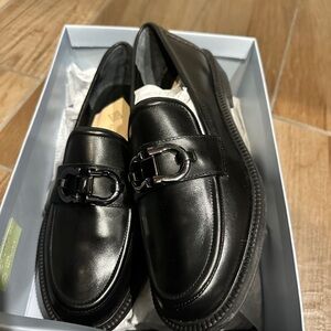 ANTONIO MELANI Black Leather Loafers